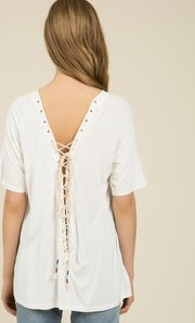 Back Lace Up Top