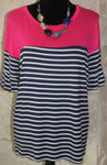 SKT2586 - Color Block Stripped Top