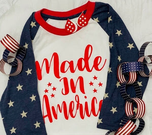 Made in America Baseball T-Shirt